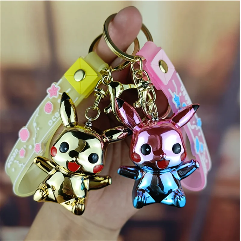 Creative acrylic colorful keychains, cute couple bags, key accessories, car key pendants