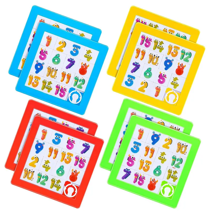 

Мультяшные буквы алфавита, цифры, слайд-пазлы, вечерние игрушки, обучающие игрушки для мальчиков и девочек, детские головоломки IQ Challenge