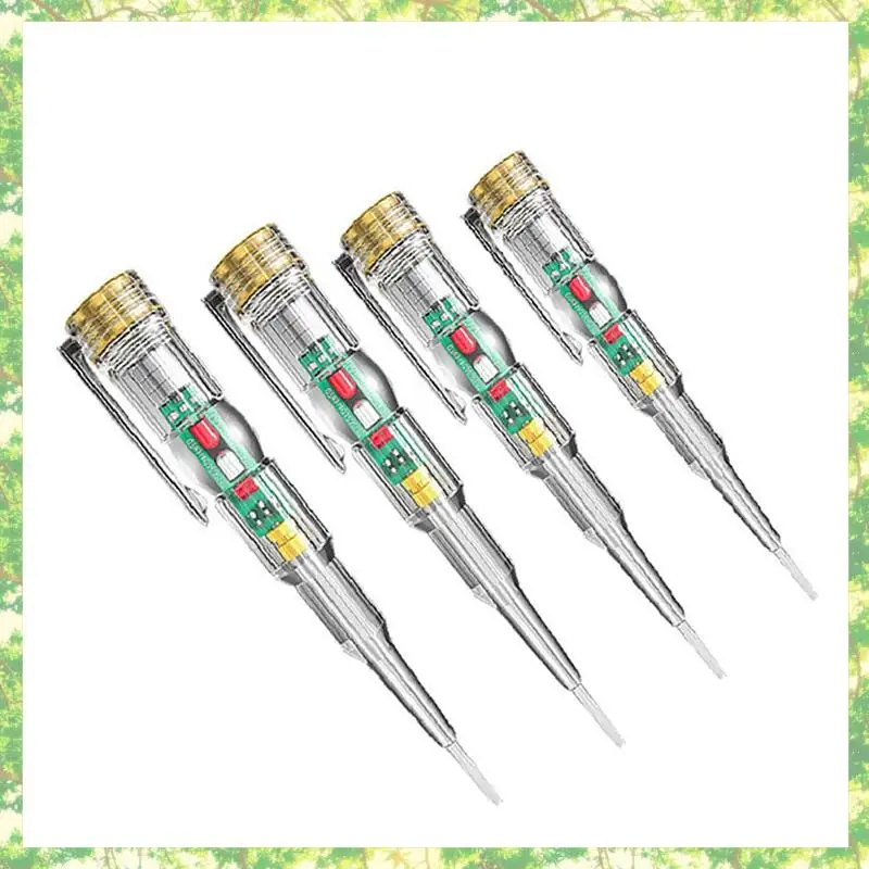 Smart-8PC ذكي التعريفي الطاقة كاشف جهد القلم 24-250 فولت جهاز فحص الدائرة الكهربائية مفك كهربائي مؤشر كهربائي