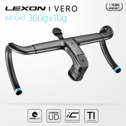 LEXON 2025 Carbon Road Handlebars Ultralight Full Inner Cable Vero Integrated Bike Handlebar Racing Bar Cycling Bicycle Parts