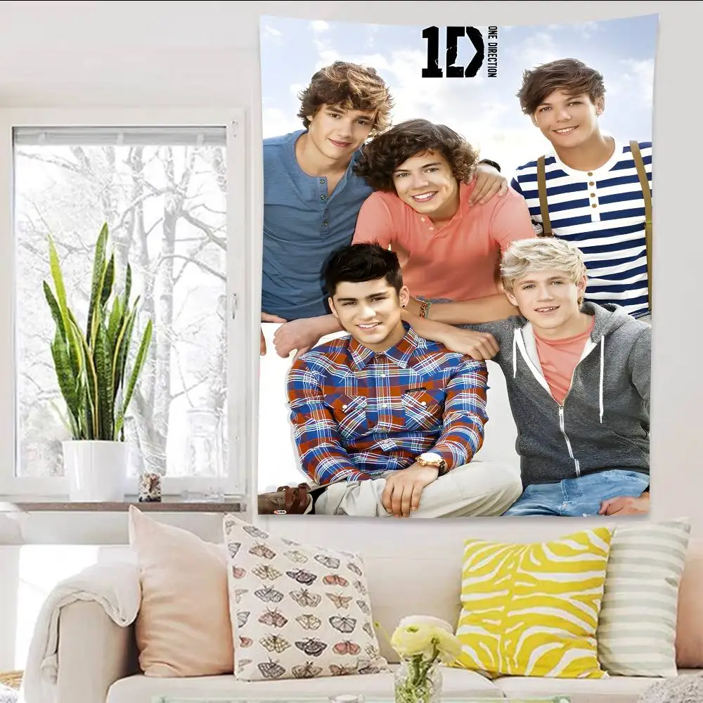 O-One Band D-Directions Music حفلة عيد ميلاد سعيد خلفية الديكور الاطفال دش أنيمي التصوير خلفية البوليستر