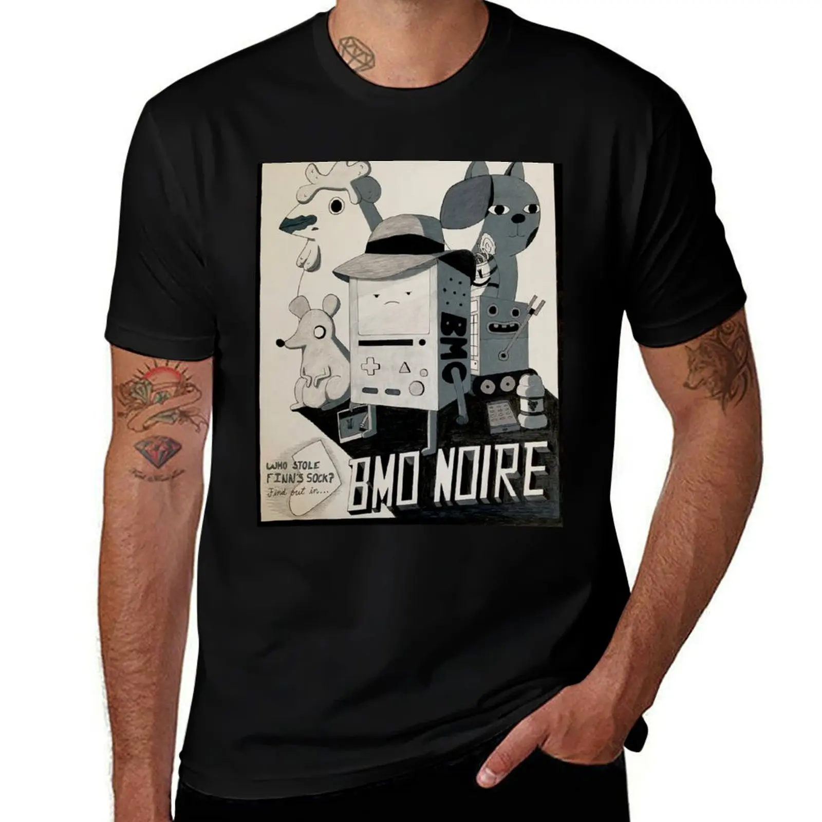 

BMO Noire Adventure Time T-Shirt mens graphic t shirts man graphic t shirt