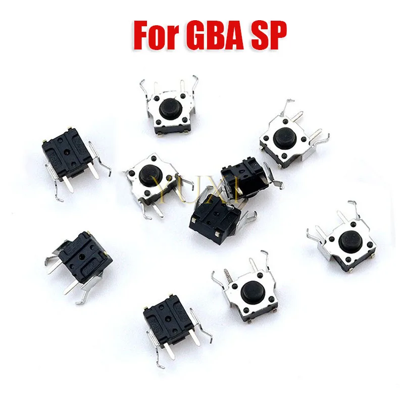 

10PCS For GB Advance SP Original Left Right Shoulder Trigger Button Switch For GBA SP NDS L R key Micro Switch Replace part