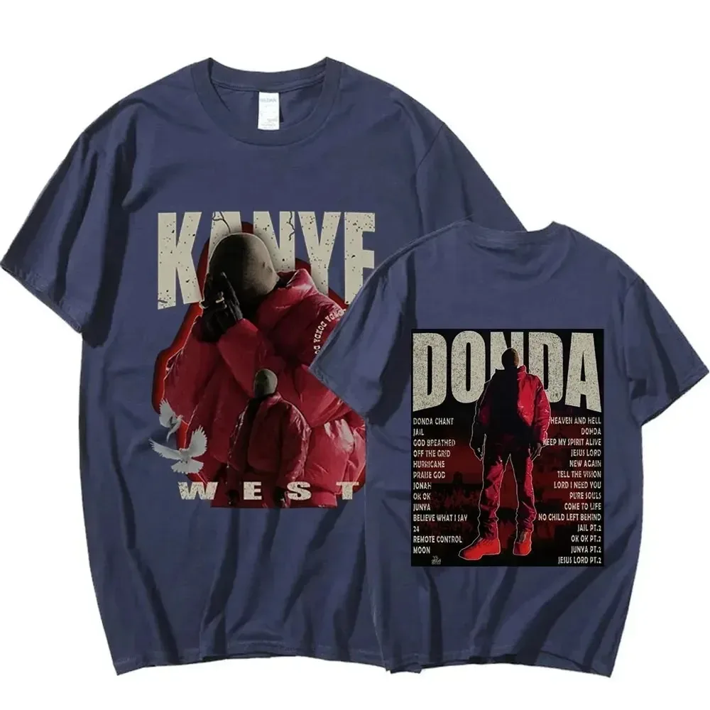 Rapper Kanye West Donda Graphic T Shirt Men Women Fashion Hip Hop Punk T-shirt Male Cozy Cotton Short Sleeve Oversized Tee Shirt