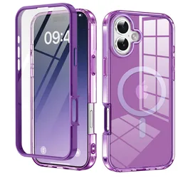 Fit iPhone 16 Plus Case,Compatible with MagSafe Built-in Touch Sensitive Anti-Scratch Screen Protector for iPhone 16 6.1