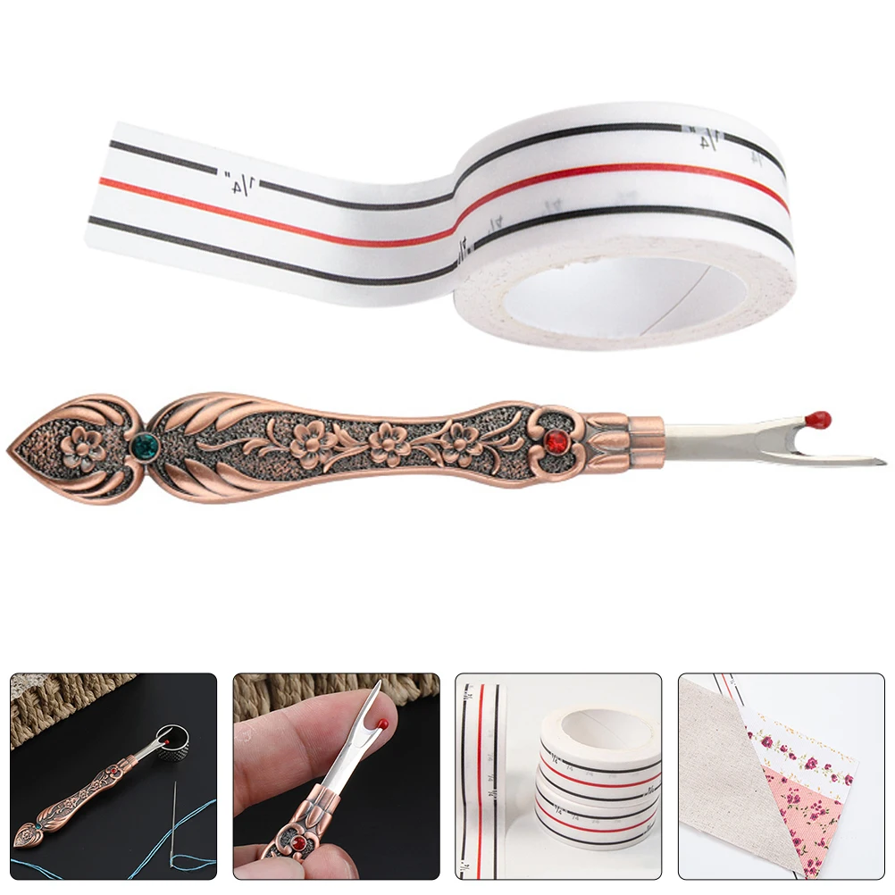 

1 set 1 Set Seam Ripper Tool Thread Embroidery Stitch Remover Portable Tag Thread Cutter Metal Household Sewing Remover Durable