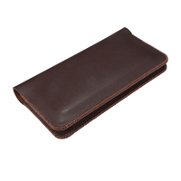 Leather Dual Phone Pouch Book Case Handbag For Moto G Stylus 5G Edge 40 30 20 Pro G14 G53 G32 G51 G60 G30 Men 2 Wallet Bag Cover