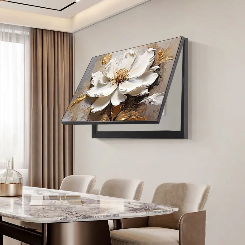 Electric meter box cover decoration painting high-end light luxury hanging painting, simple flower electricity box cover panel