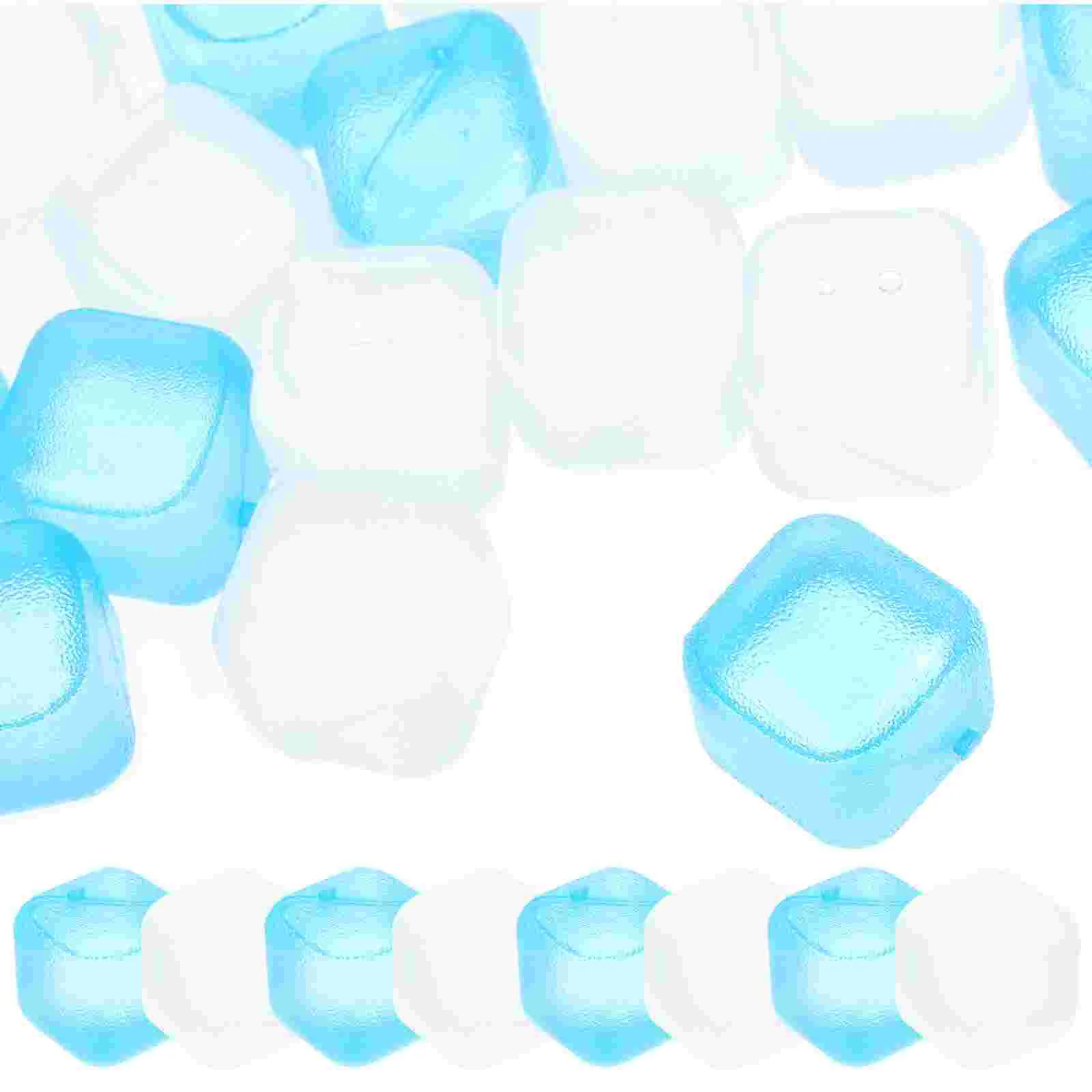 24 Pcs Cold Drink Cooler Silicone Ice Cubes Rock Accessories Chilling Silica Gel Water Rocks