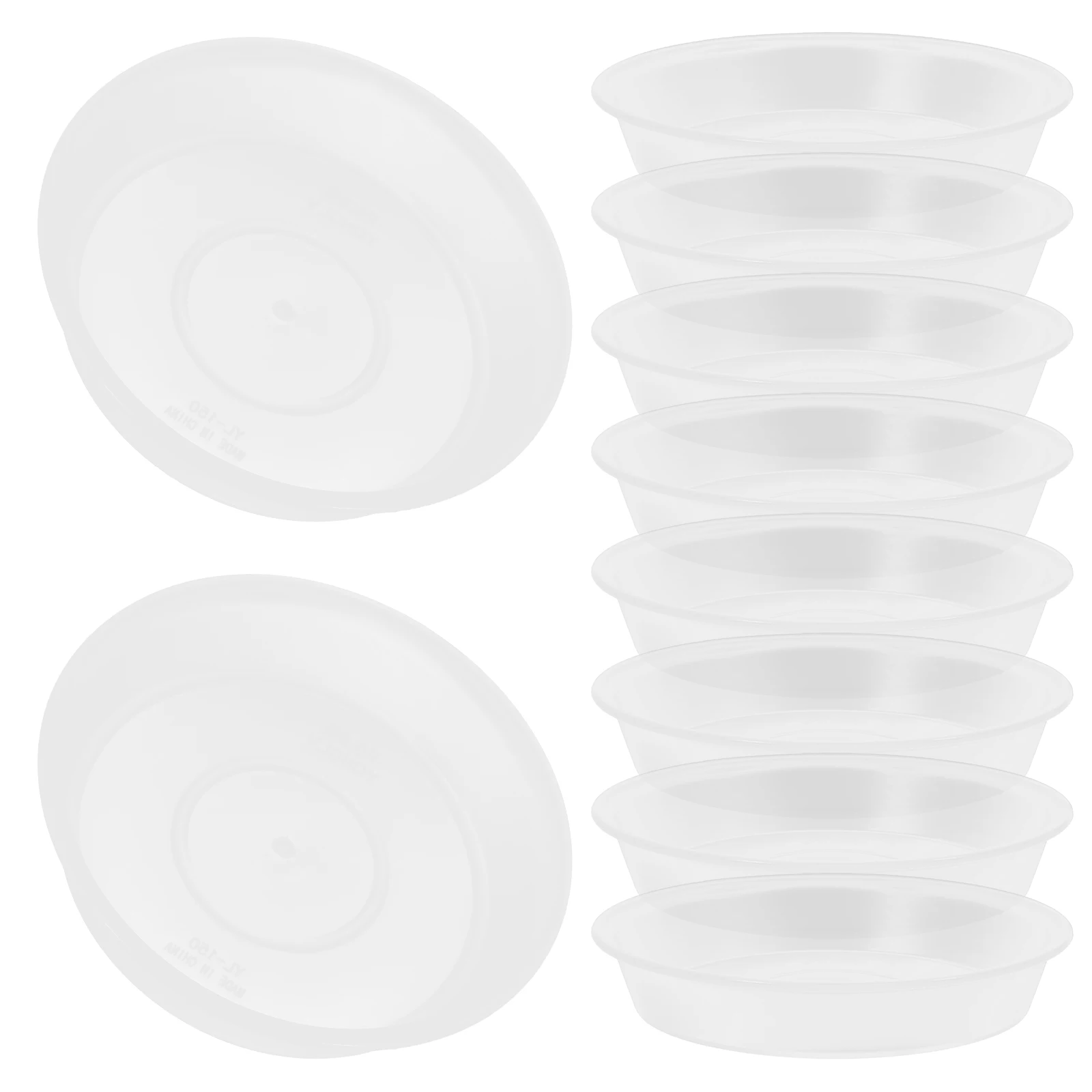 

10pcs Flower Pot Tray Large Size Thickened Plastic Plant Trays For Pots Water Drainage Saucers Planter Bottom Drip Trays Indoor