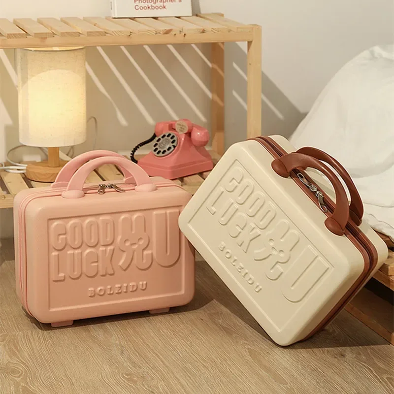 

14 Inch Suitcase Bridal Gift Cosmetic Case Light Small Travel Storage Suitcase Bag 30X15X23CM Cabin Suitcase Clothes Organizer