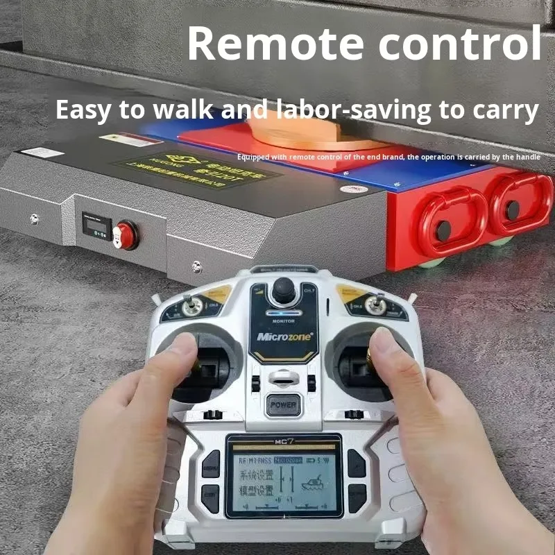 

Remote Control Electric Tank Mover 20Ton Zero Turn Radius Power Skates Trolley Lifting Equipment Industrial