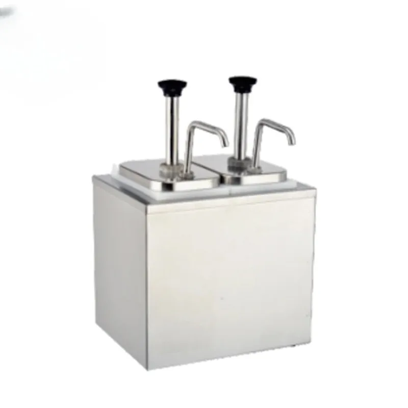 Commercial Restaurant Catering food warmer Stainless Steel Tabletop Ketchup condiment pump Sauce dispenser with 2 /3/4 tanks