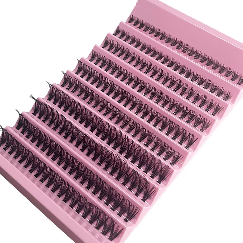 200 Cluster 20D Fake Eyelashes Natural Eyelash Extension 8-16mm Mixed 3D Russian Volume Indivdiual Eyelash bunches Makeup Lashes