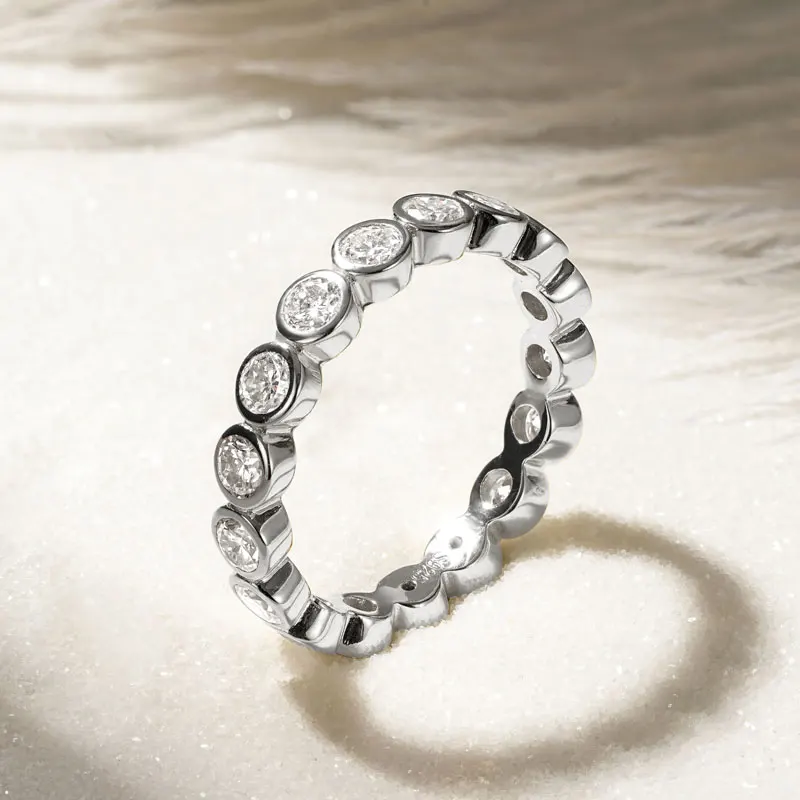 

Модное обручальное кольцо Anziw 2026 с муассанитом 3 мм, обручальное кольцо с бриллиантами для женщин и пар, настоящее серебро 925 пробы, ювелирное украшение на палец, подарок на День святого Валентина