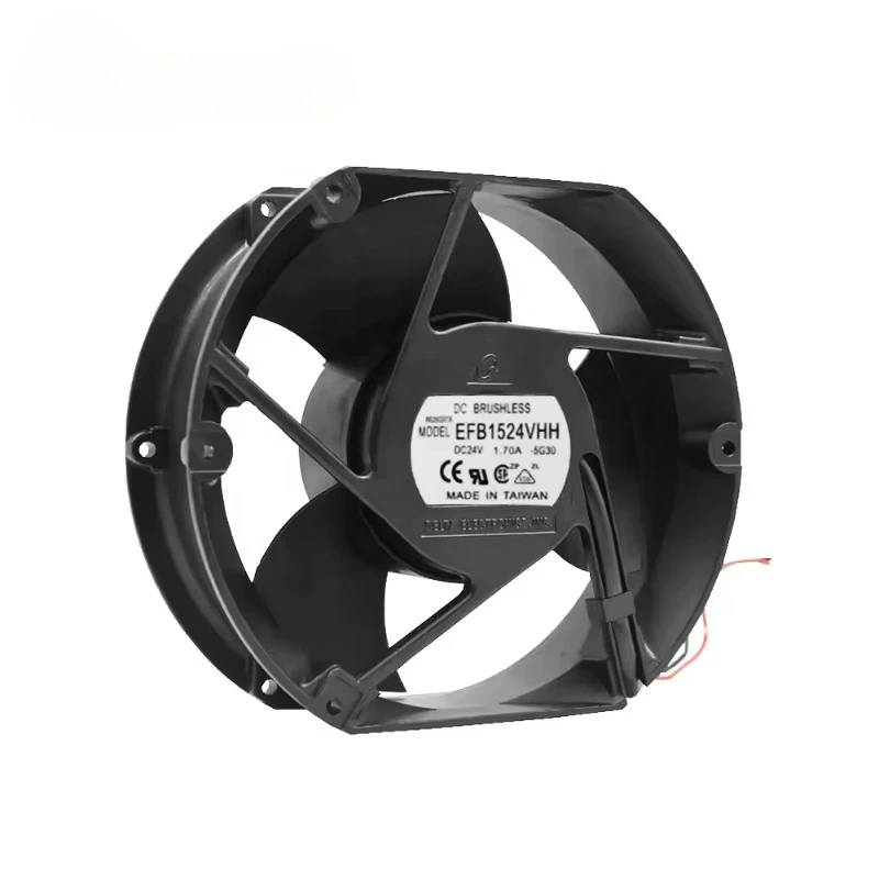 EFB1524VHH 24V DC 1.7A Axial Cooling Fan 3900RPM 301CFM ACS510/520 Inverter for Manufacturing Plants Hotels Ships EC