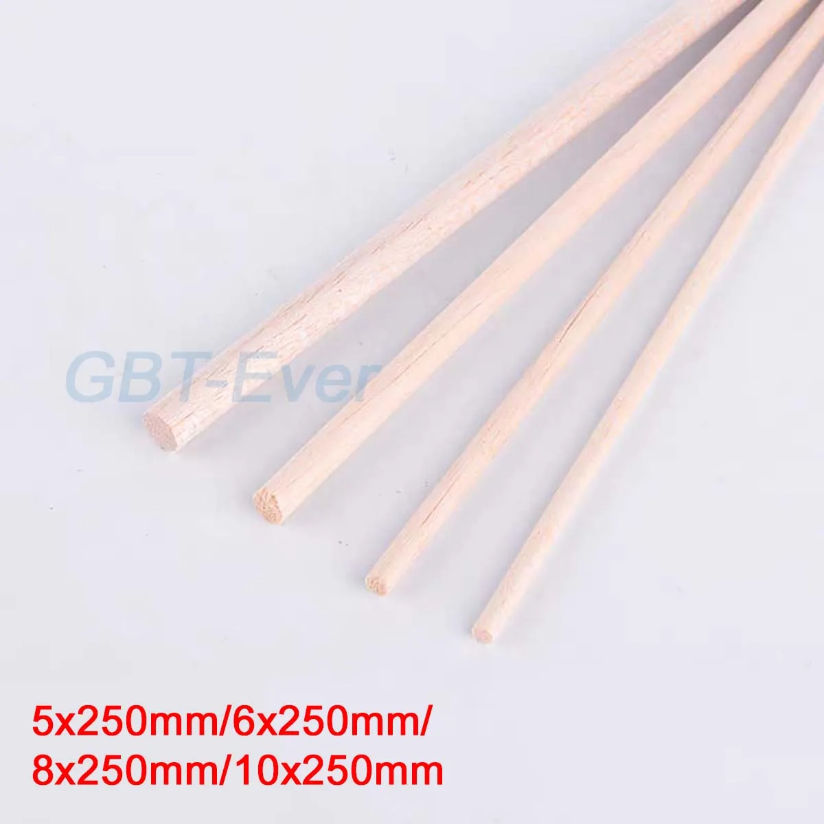 

5/10/20/50Pcs Solid Wooden Sticks Dia 5/6/8/10mm Length 250mm Balsa Round Wooden Sticks Three-Dimensional Composition Materials