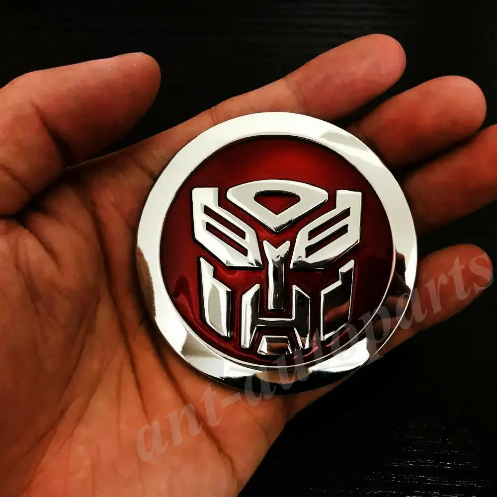 3D Metal Chrome Transformers Autobot Deception Car Badge Emblem Decal Sticker