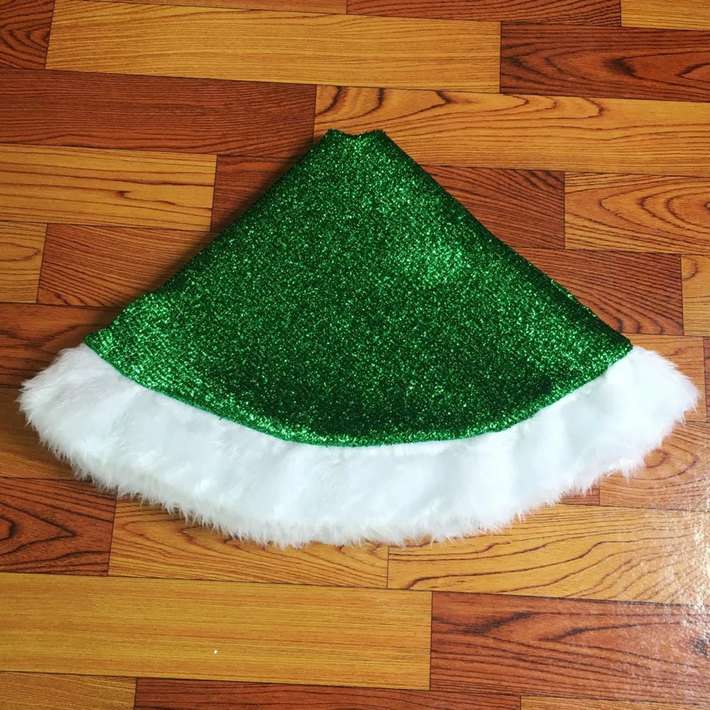 

Green Christmas Skirt 125Cm Holiday Decorations Elegant Tree Ornaments Xmas Mat Cover Home Party Decoration For Christmas