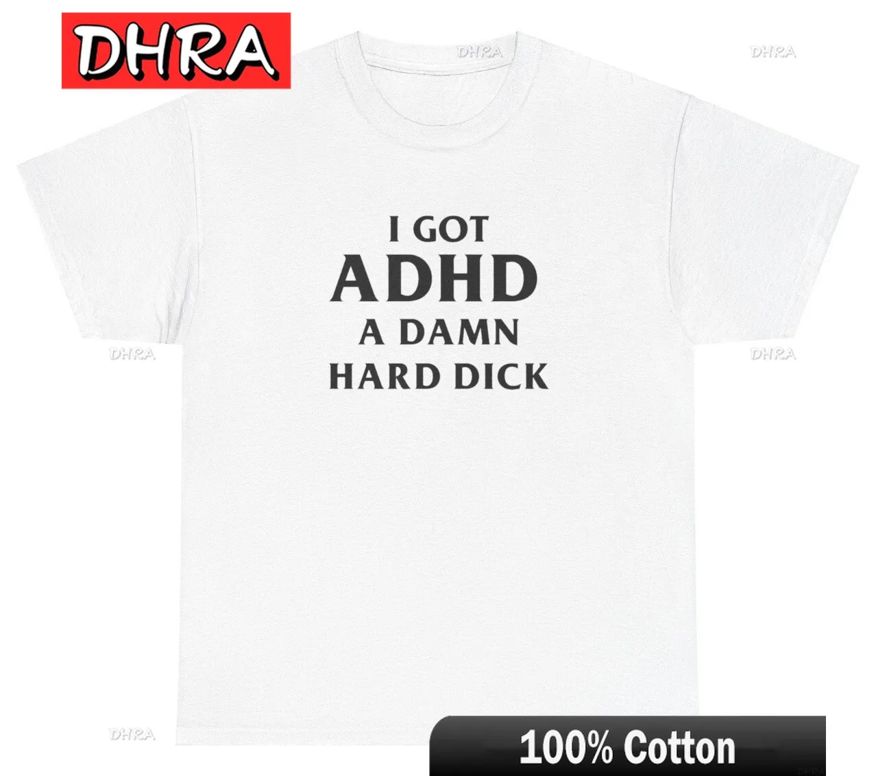Camiseta con texto en inglés "I Got THD", un maldito pene duro, broma sexual, extraño maldito, Dank Meme, camiseta de Humor, ropa, camisetas de estilo universitario, Camiseta de algodón