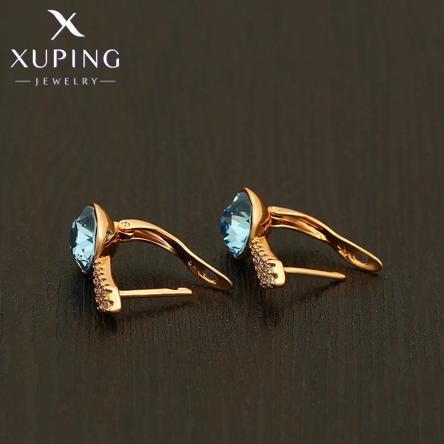 Xuping Jewelry Fashion New Arrival Round Crystal Earring for Women Girl Party Gift A00890218