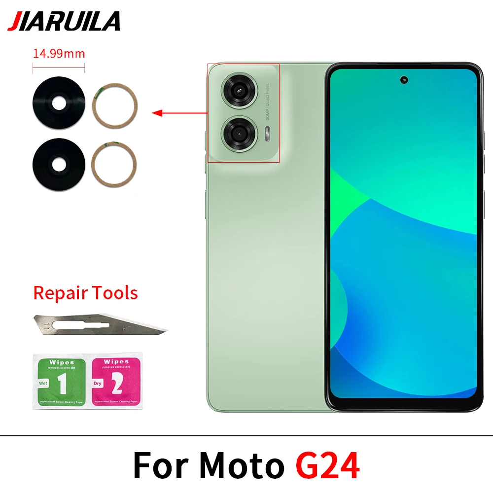 NEW Rear Back Camera Glass Lens Cover With Adhesive Sticker For Motorola Moto G10 G20 G30 G24 Power G100 G200 5G image 4