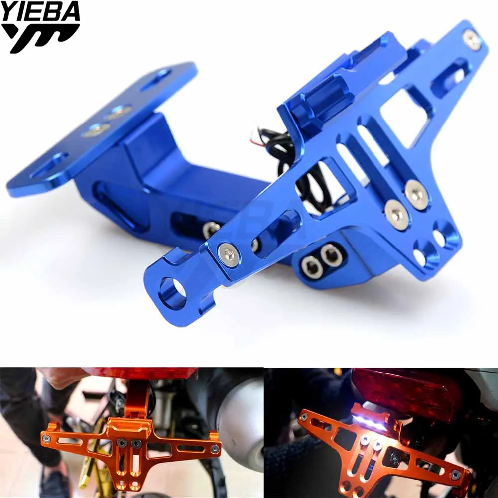 

Motorcycle License Plate Bracket Holder for YAMAHA XJR400 200 XJR1300 XJ600 XJ6 MT07 MT09 Honda Hornet CB919 CB1000R CB900 1300