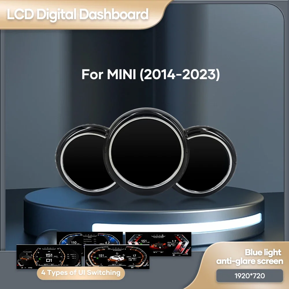 2025 Excellent Products 12.3'' Digital dashboard For MINI 2014-2023 Years LCD Dashboard Panel Speedometer Virtual Cockpit Instru
