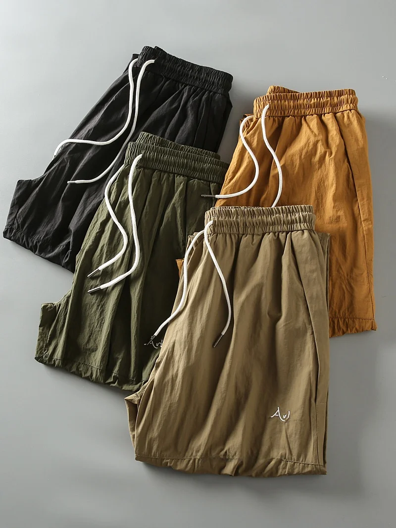 

Мужские легкие дышащие водонепроницаемые быстросохнущие брюки прямого кроя для работы и повседневной носки, модные, весна-лето