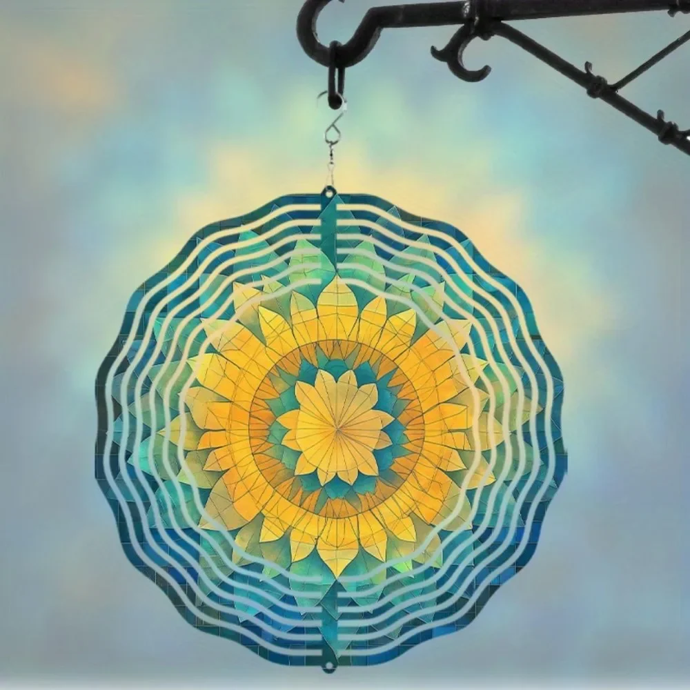 CIFBUY Wind Chime 360 Rotating Hook Dainty Hanging Decor for Patio Garden Outdoor Yard Home Wall Decoration Gift