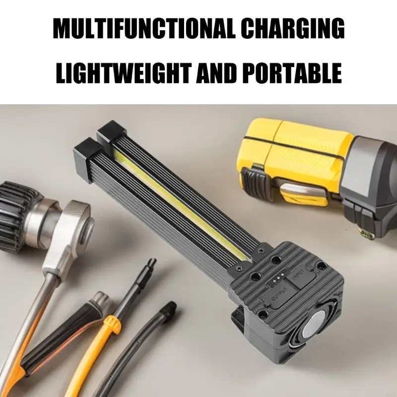

LED Foldable Car Repair Light with 500 Portable ABS Work Light for Automotive Maintenance & Camping H9EE