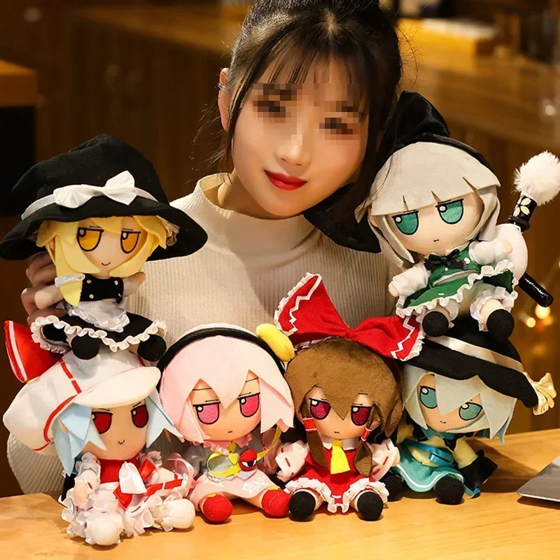 TouHou Project-Jouet en peluche Scellé Club Lolita Hinplanes avec Tenkr, Poupées en peluche Hakurei Reimu, Cadeaux de Noël et d'anniversaire