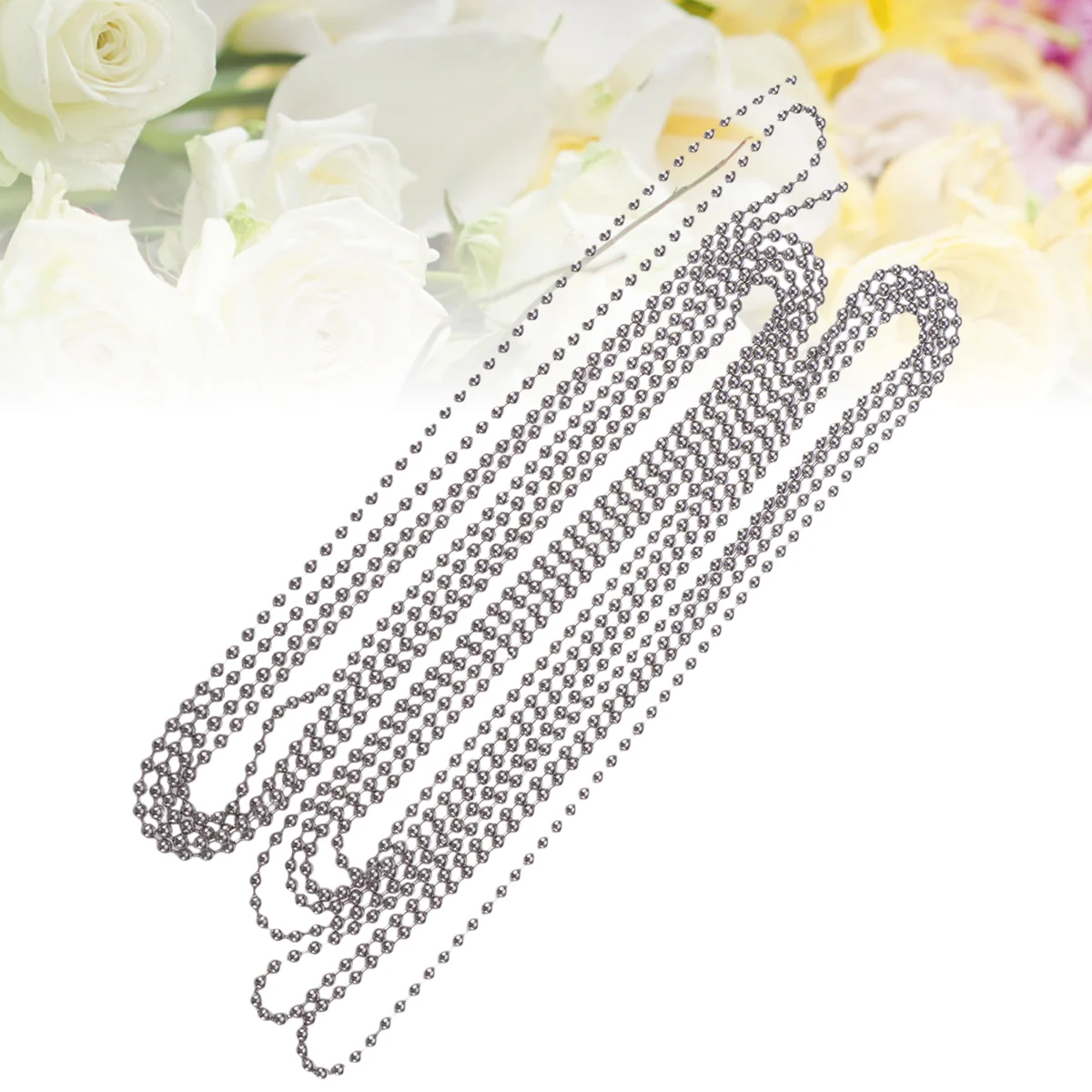 

3 Meters Length Ball Chain 35MM Diameter with 10 Matching Connectors (Silver) stainless steel ball chain