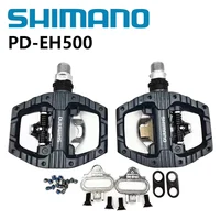 Pedal de bicicleta SHIMANO PD-EH500, pedales SPD de acción ligera con tacos SM-SH56, accesorios originales para bicicleta Shimano
