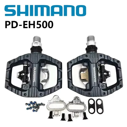 Pedal de bicicleta SHIMANO PD-EH500, pedales SPD de acción ligera con tacos SM-SH56, accesorios originales para bicicleta Shimano