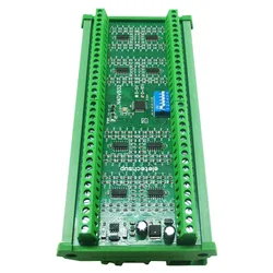 32CH RS485 Modbus Analoge Collector 0-5V 0-10V Differentiële Ingangsspanning voor PLC HMI Batterij papierloze Recorder DC 12V 24V