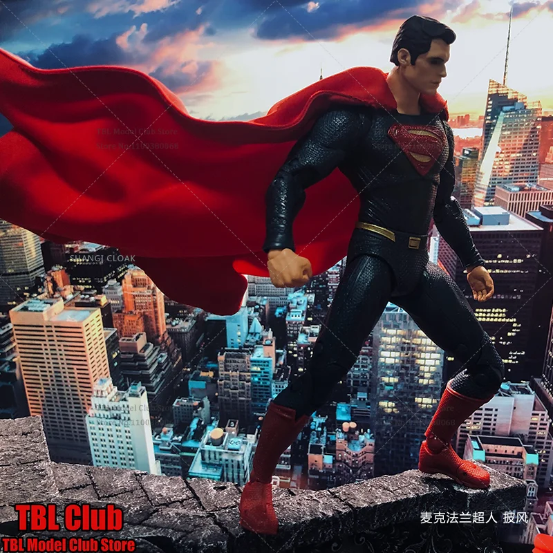 

1/12 Scale Male Clothes Red Cloak Clark Kent God of Strength Metropolis Journalist For MC 7-inch Action Figure Soldier Scene