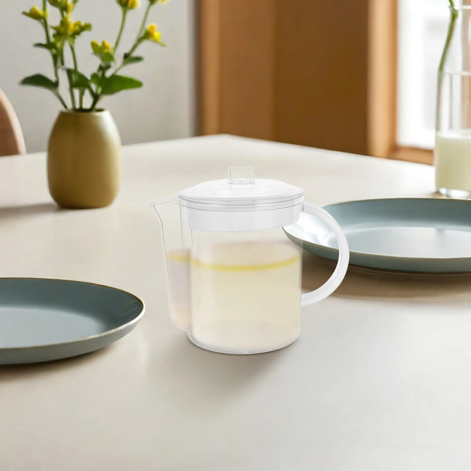 

1 шт. мерный стакан для отделения жира 1500 мл, кухонный фильтр-сепаратор для жира с прозрачной шкалой, для микроволновой печи и холодильника