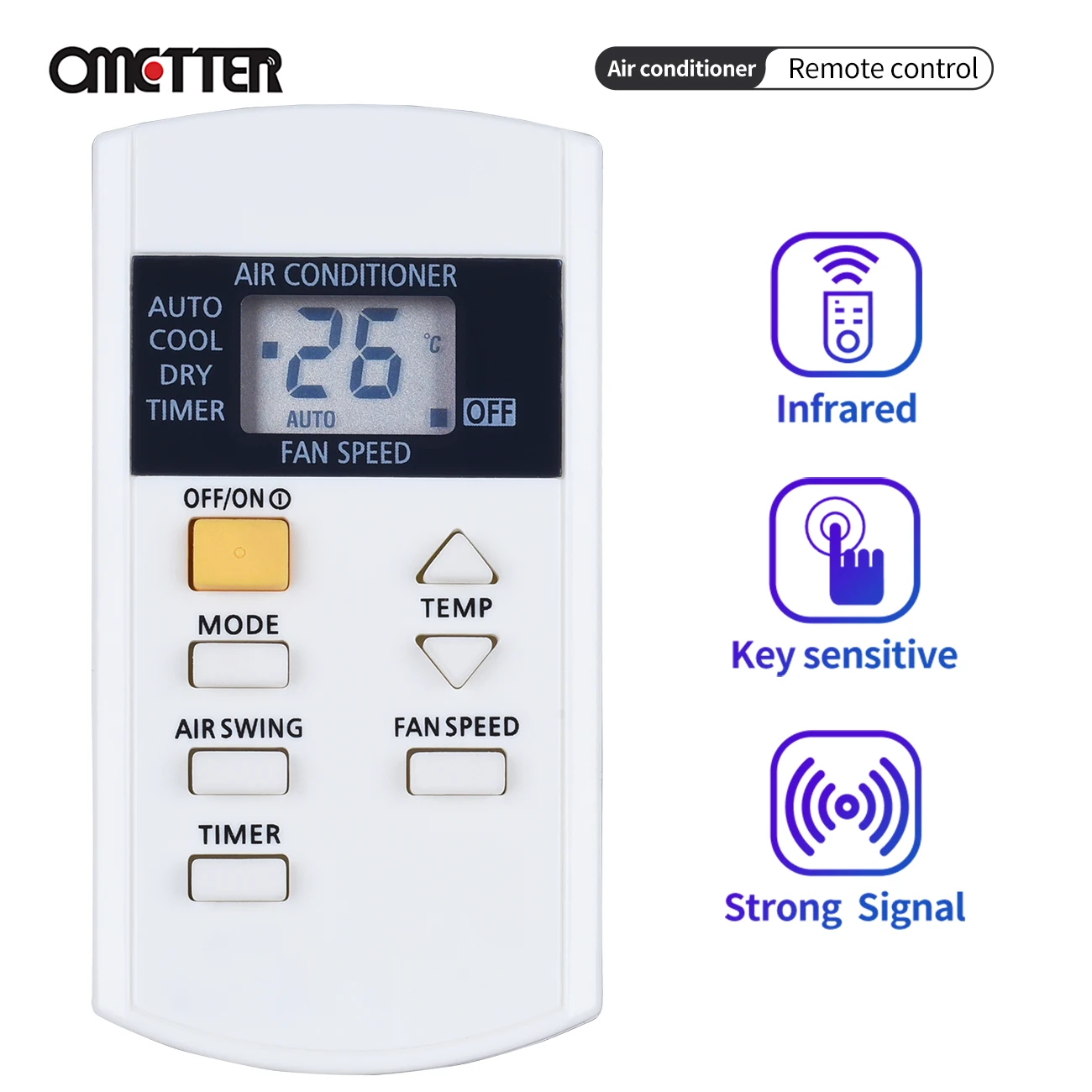 Новый пульт дистанционного управления AC/C для кондиционера Panasonic, 6 кнопок A75C3740 A75C3733