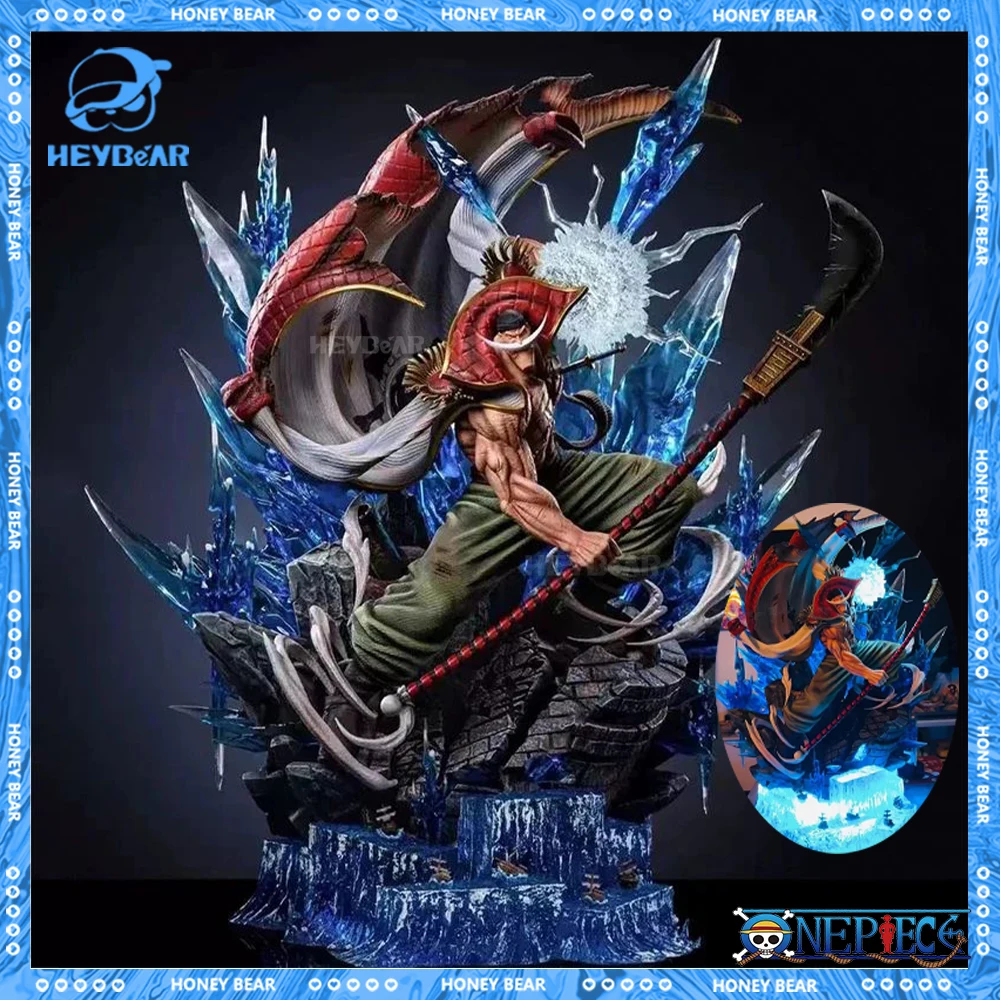 40cm One Piece Figure Edward Newgate Anime Figure White Beard Action Figurine Fighting Statue Gk Pvc Collection Toys Model Gifts