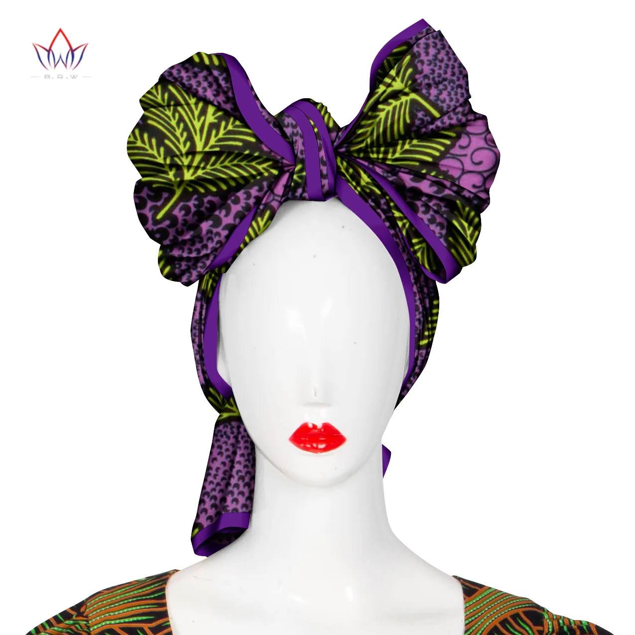 

African Headwrap For Women's Hair Accessories Scarf Wrapped Head Ladies Hair Accessories Scarf Hat Headwrap WYB810