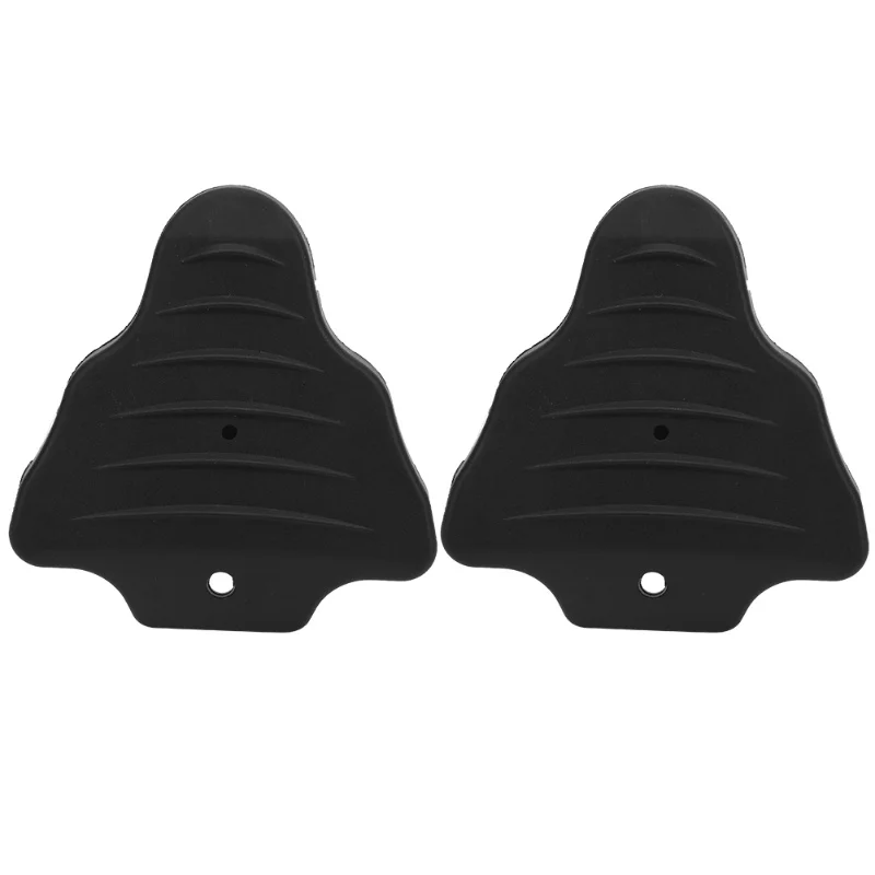 

A Pair Of Rubber Black Bike Pedals Cleats Protector Protective Cover Bicycle Parts Compatible For SPD-SL