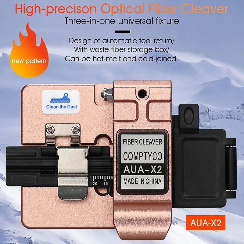

Оптический скалыватель COMPTYCO AUA-X2 для оптоволоконного кабеля, инструмент для резки оптического волокна FTTH, для холодного соединения/сварки оптических волокон