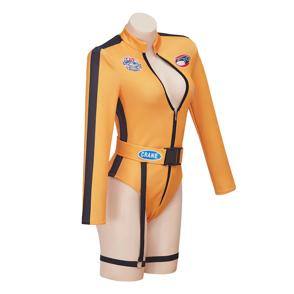 Women Kill Bill The Bride Beatrix Kiddo Cosplay Costume Sexy Kung Fu Bodysuit Halloween Beatrix Kiddo Mamba Kung Fu Suit
