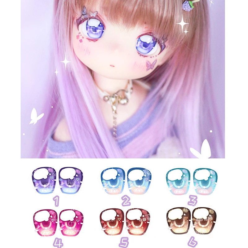 BJD eyes 10mm-16mm-20mm-24mm doll eyes 16mm bjd acrylic eyeballs 1/12 1/8 1/6 1/4 1/3 BJD SD doll accessories doll cartoon eyes