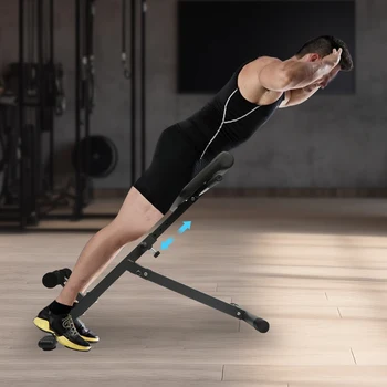 ספסל היפרהרחבה, כיסא רומן מתכוונן עבור אימון ביתי, חזרה להארכה עד 330 ק 