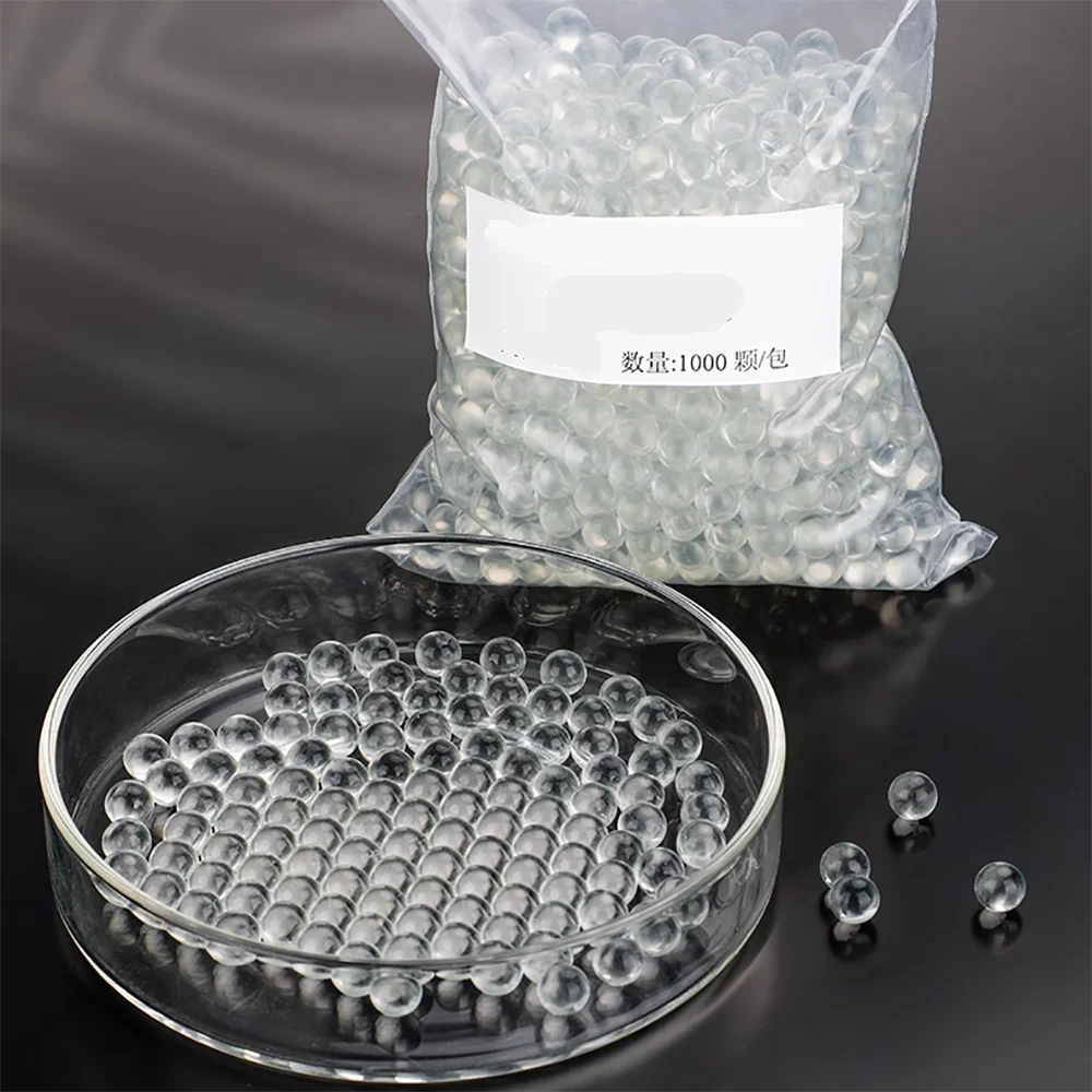 1000 Stks/partij Dia 1/2/2.5/3/3.5/4/4.5/5Mm Hoge Precisie Glas Antibocking Shock Kraal Splash Proof Ballen Voor Vloeibare Verwarming In Het Laboratorium