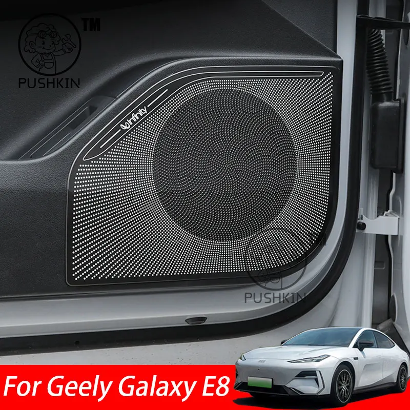 

For Geely Galaxy E8 2024 2025 Car interior Audio Speaker horn Cover Trim Door Loudspeaker Cover Trim Accessories
