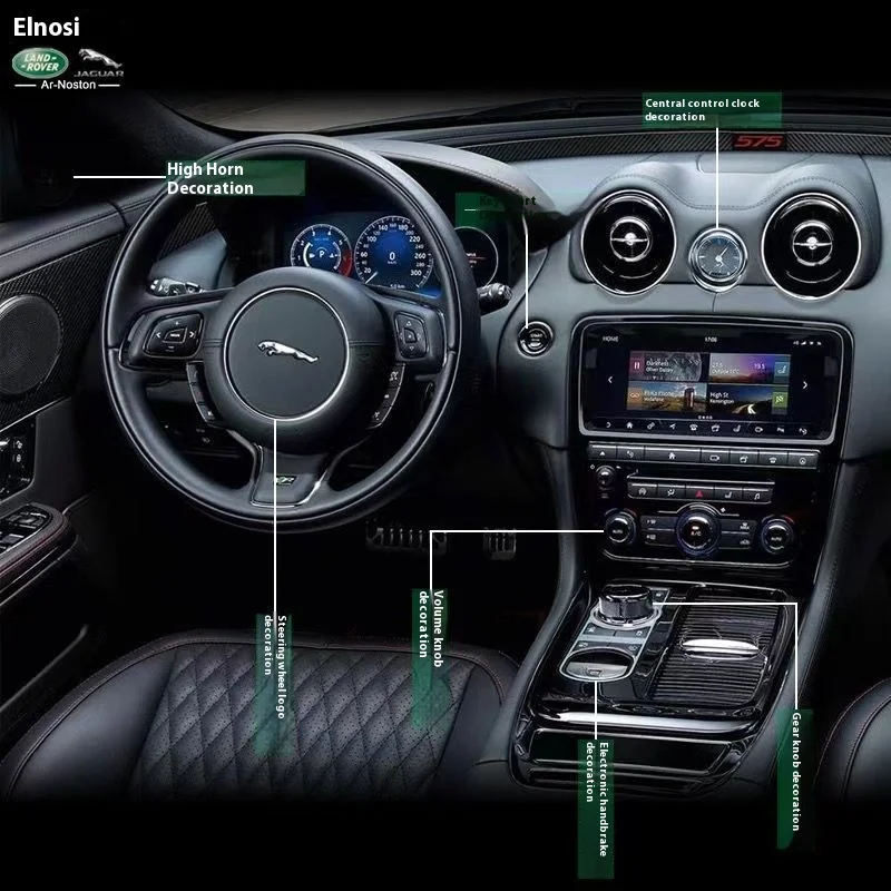 

2 din The latest original car-style car button protection patch for Jaguar XJ XJL 2011-2019