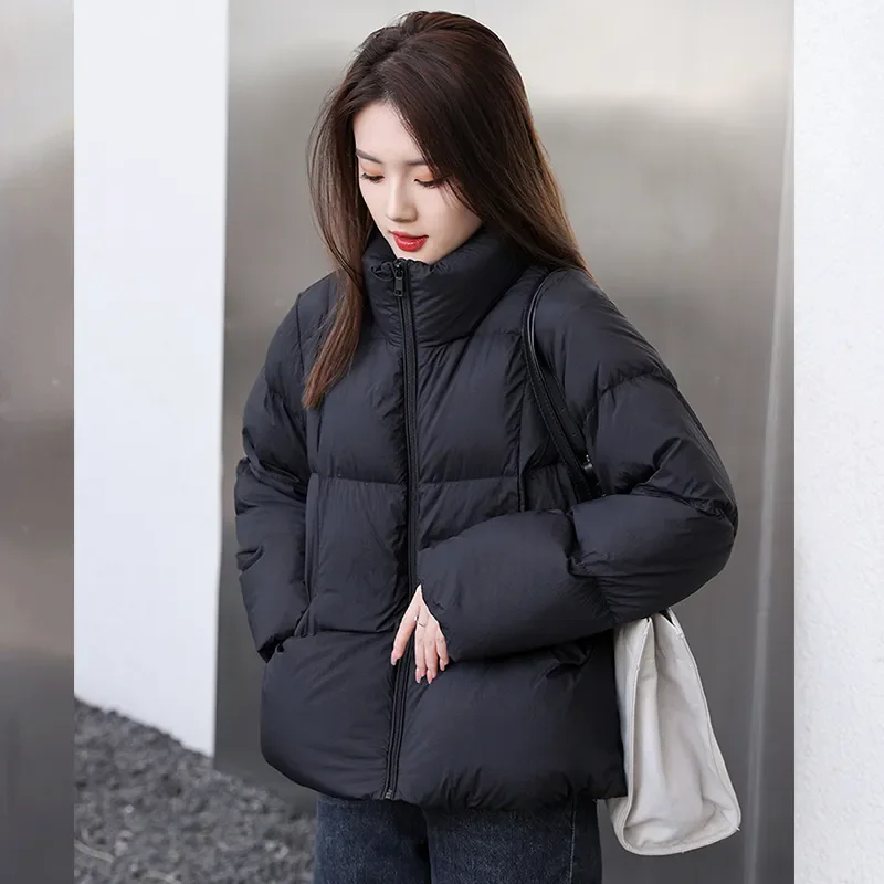 2024 New Thicken Down Cotton Jacket Petite Winter Coat Women Stand Collar Parkas Jacket Snow Wear